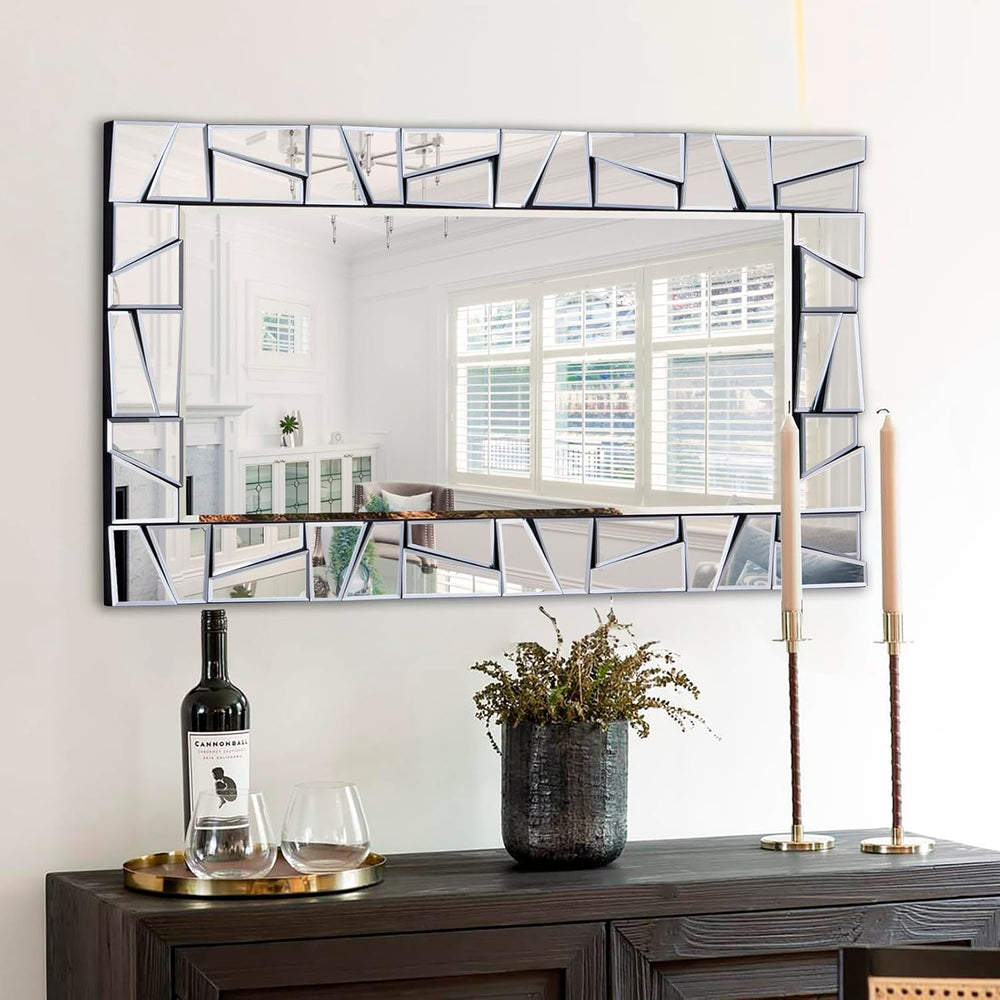 Chende Large Living Room Mirror for Decor, 44'' x 24'' Modern...