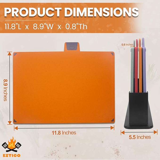 4-Piece Non-Toxic Cutting Board Set
