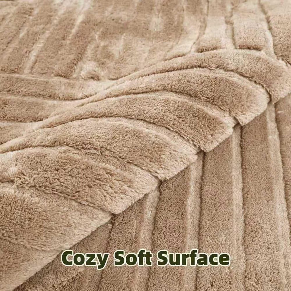 Brown Solid Area Rug 8x10, Washable Non Slip Rugs for Living Room