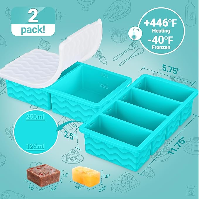 Silicone Freezer Molds for Soup