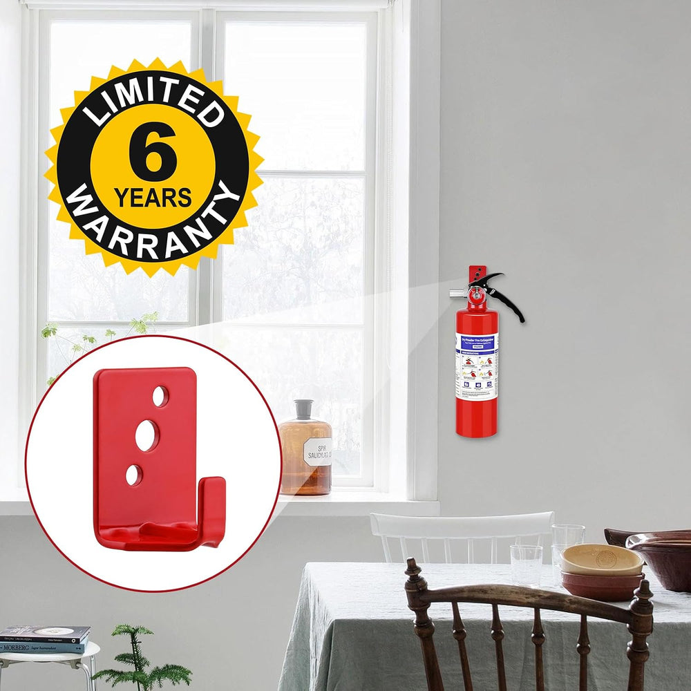 2 Pack ABC Fire Extinguishers, 2.5 lb 1A:10B:C Rated with Mount