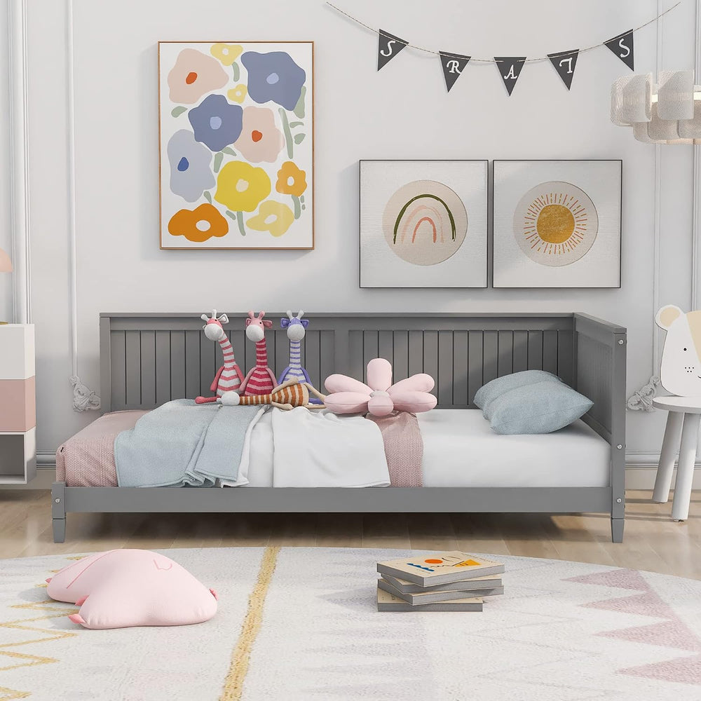 Harper & Bright Designs Twin Daybed Frame, Twin Size Platform Bed with Sl...
