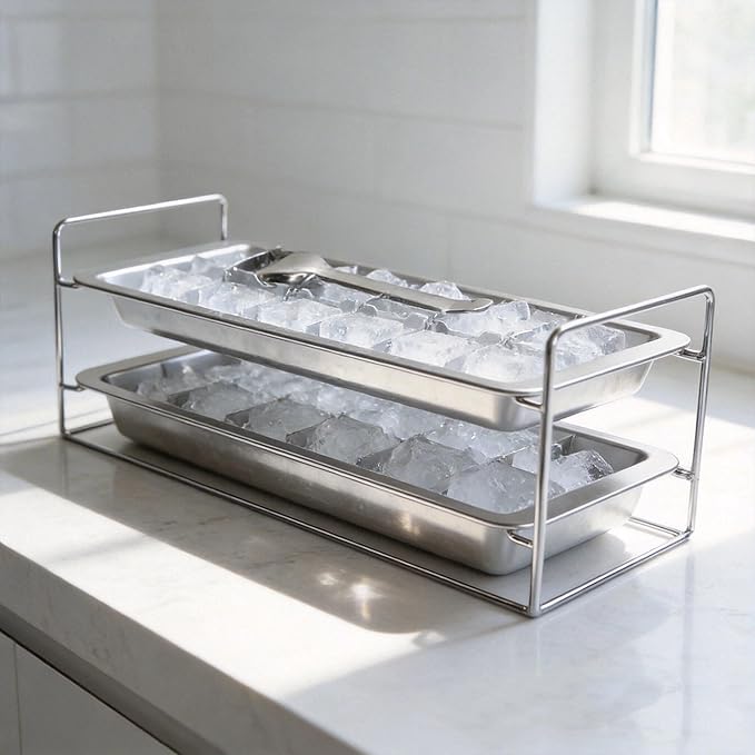 Stainless Steel Ice Cube Tray