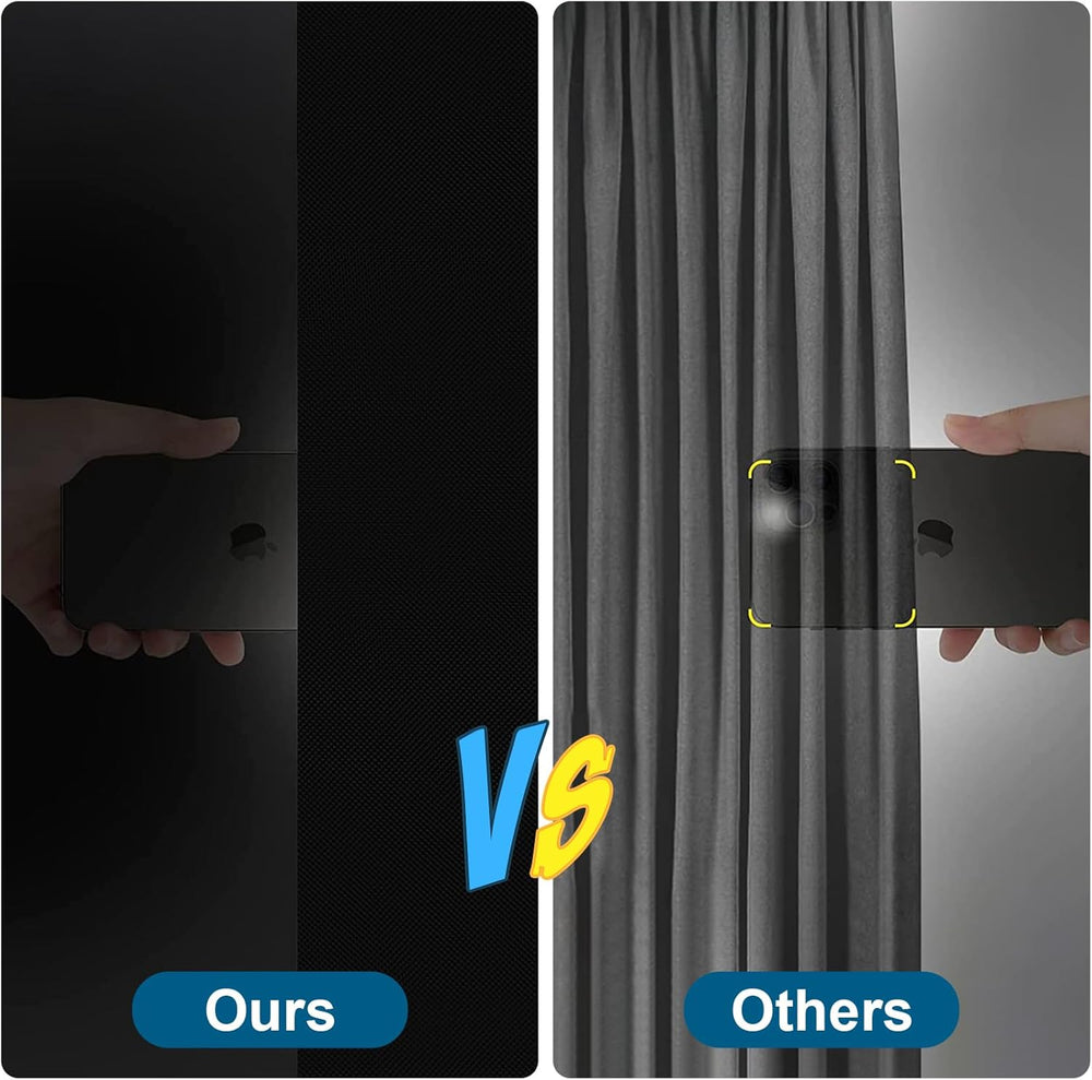 Petaholic 100% Blackout Curtains for Bedroom, Portable DIY Window Blinds, No ...