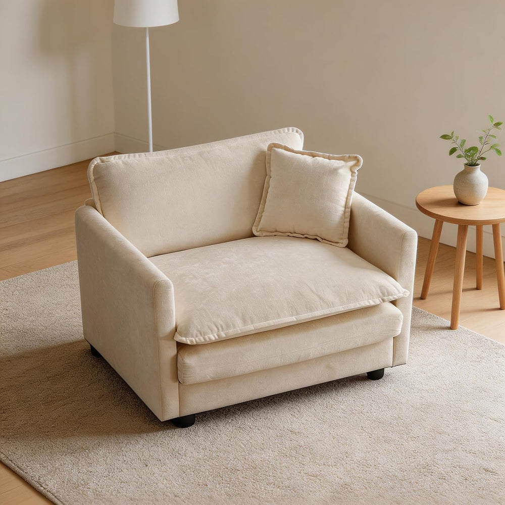 Cloud Loveseat Sofa Couch & Chair Set for Living Room