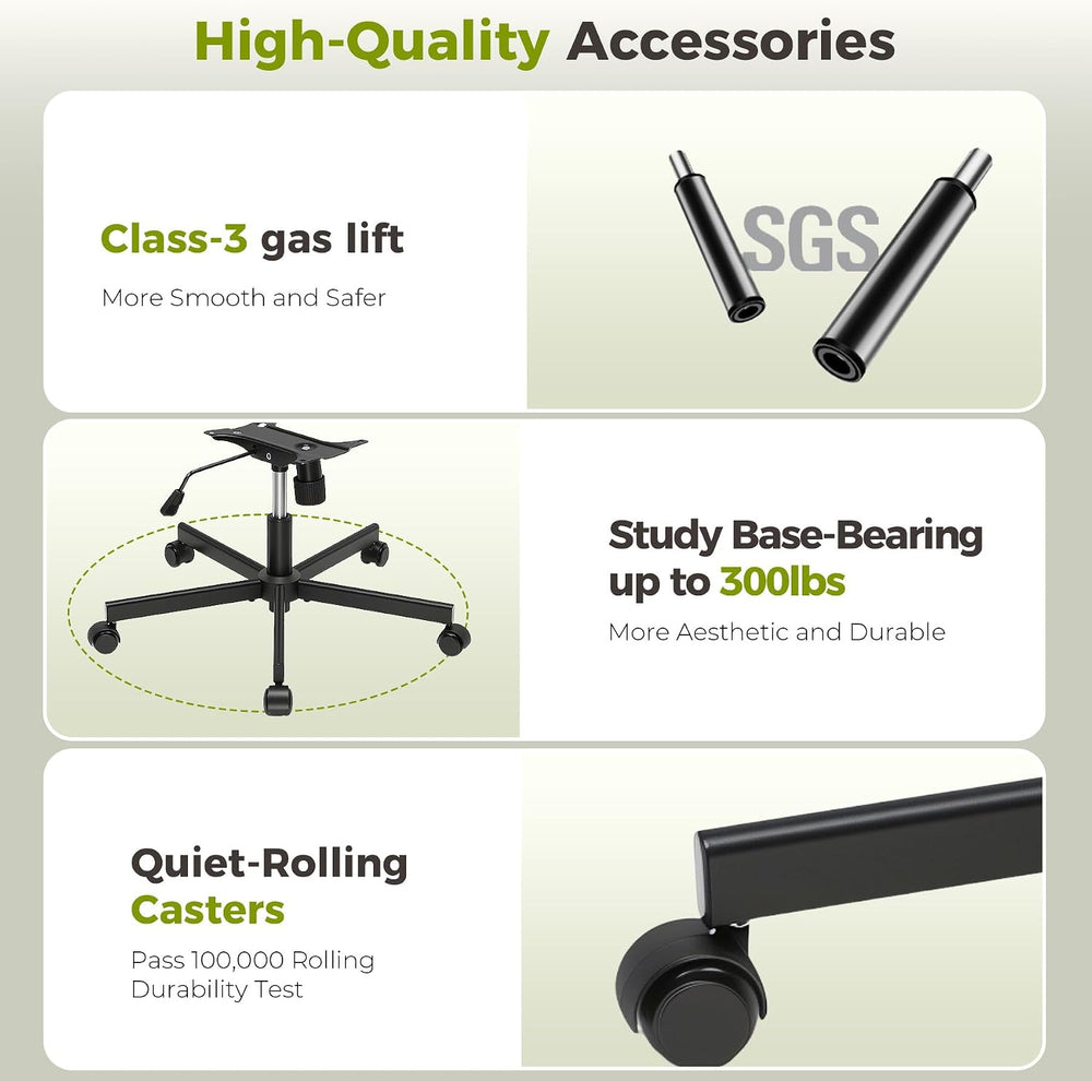 GTPLAYER Cross Legged Office Chair, Armless Desk Chair Cute Vanity Chair with...
