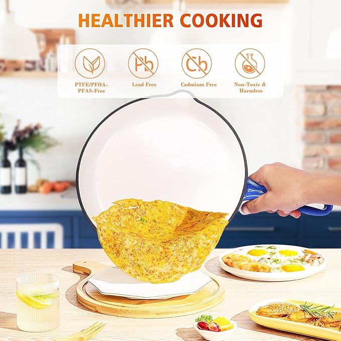 Hisencn Enameled Cast Iron Cookware Set