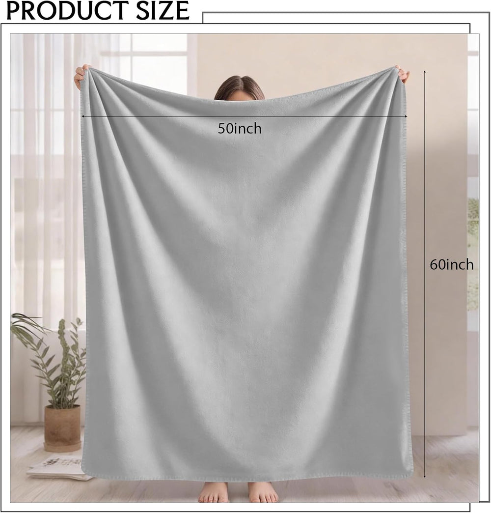 6 Pc Soft Fleece Throw Blankets 210GSM, 60x50 Inch - Lightweight Cozy Blanket...