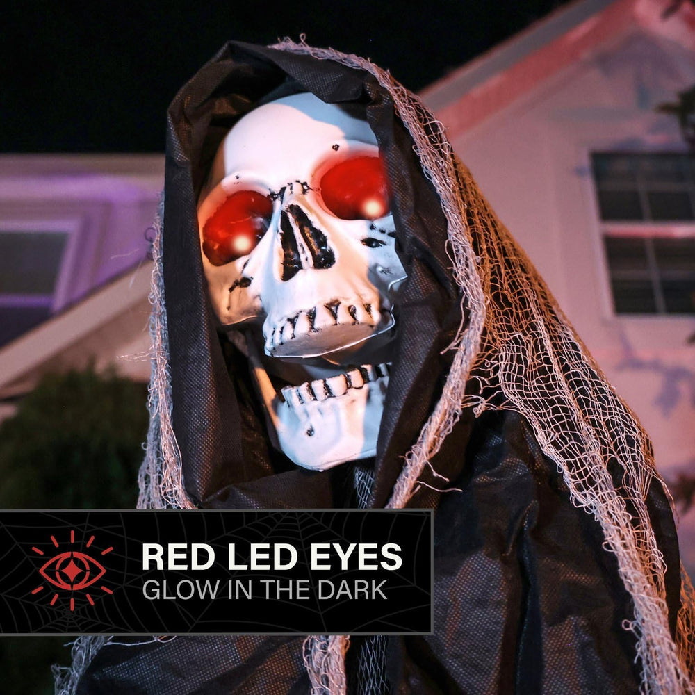 Haunted Hill Farm 7.1-Ft. Reaper Halloween Animatronic