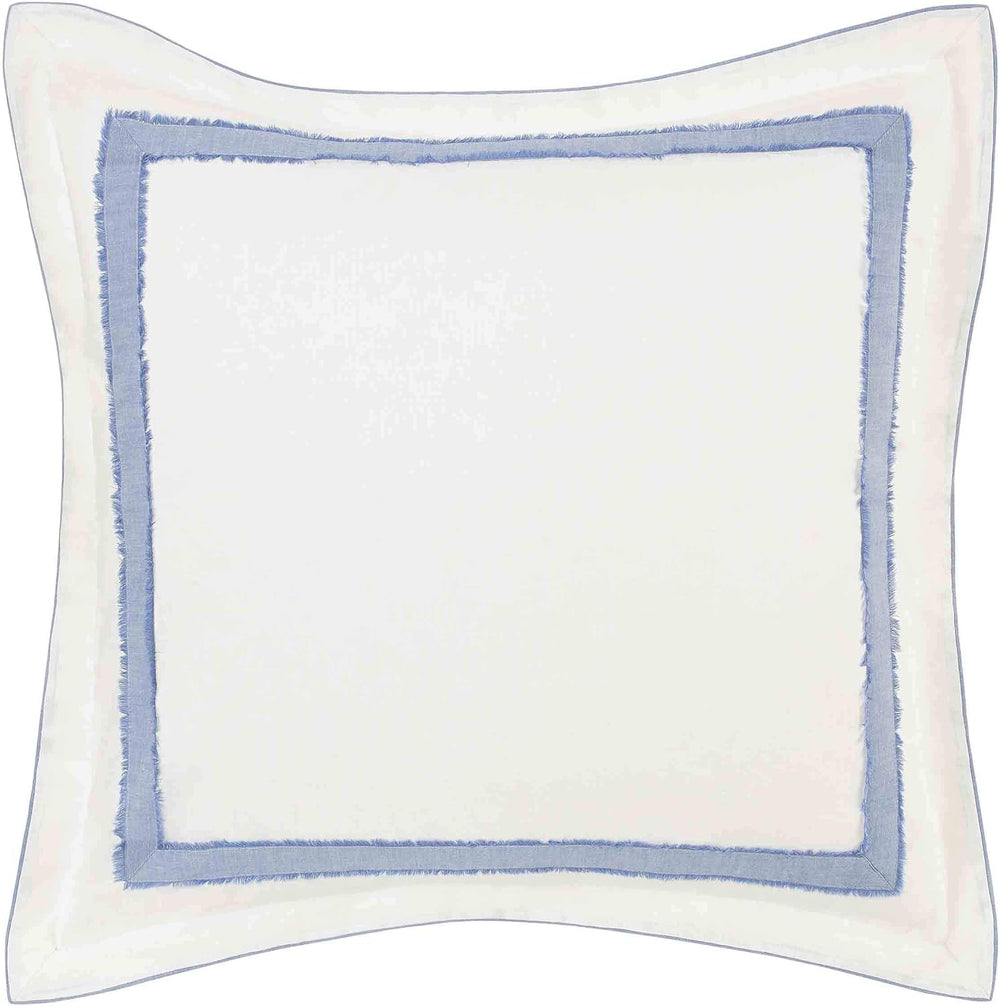 Laura Ashley - European Sham Cover, Faux Linen Decorative Pillow Cover