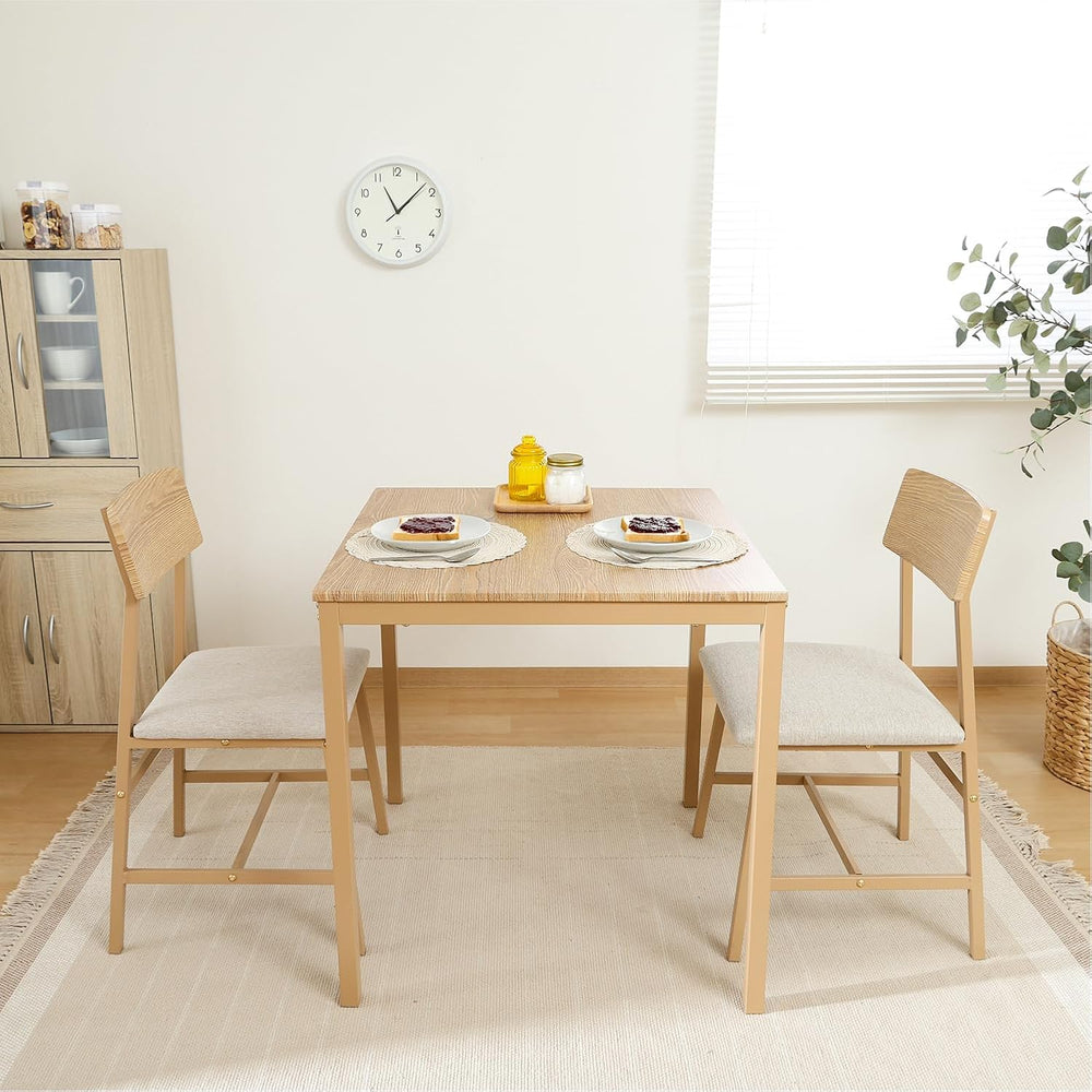不二貿易(Fujiboeki) Fuji Boeki 52359 Dining Table for 2 People, 3-Piece Set, Wood...