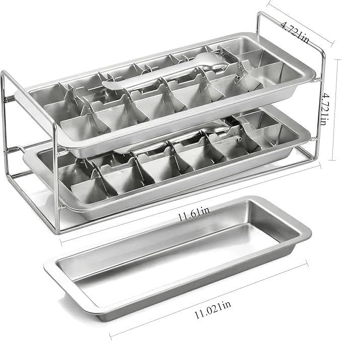 Stainless Steel Ice Cube Tray