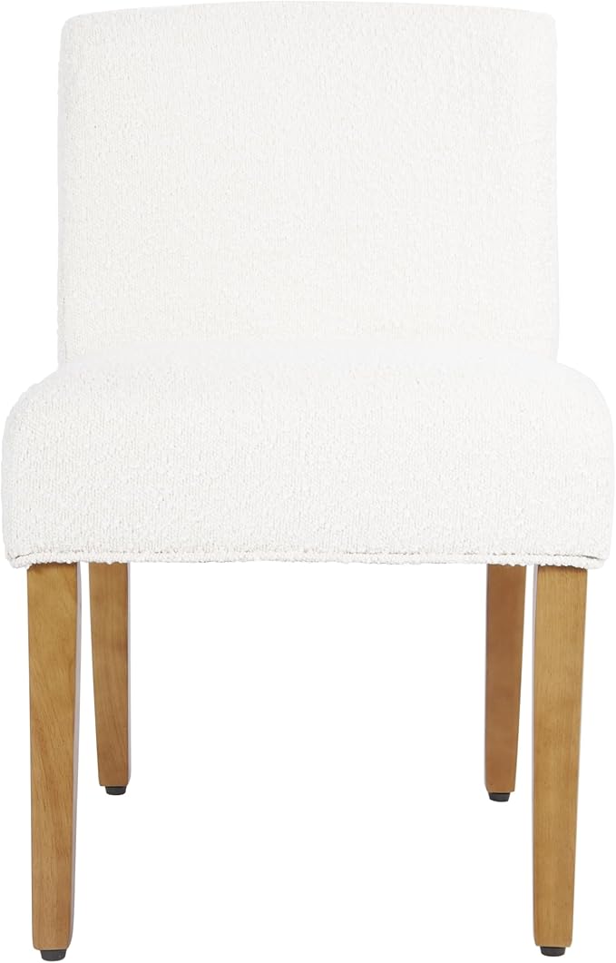 Homepop Home Decor | Upholstered Dining Chairs with Low Back |Decorative Home...