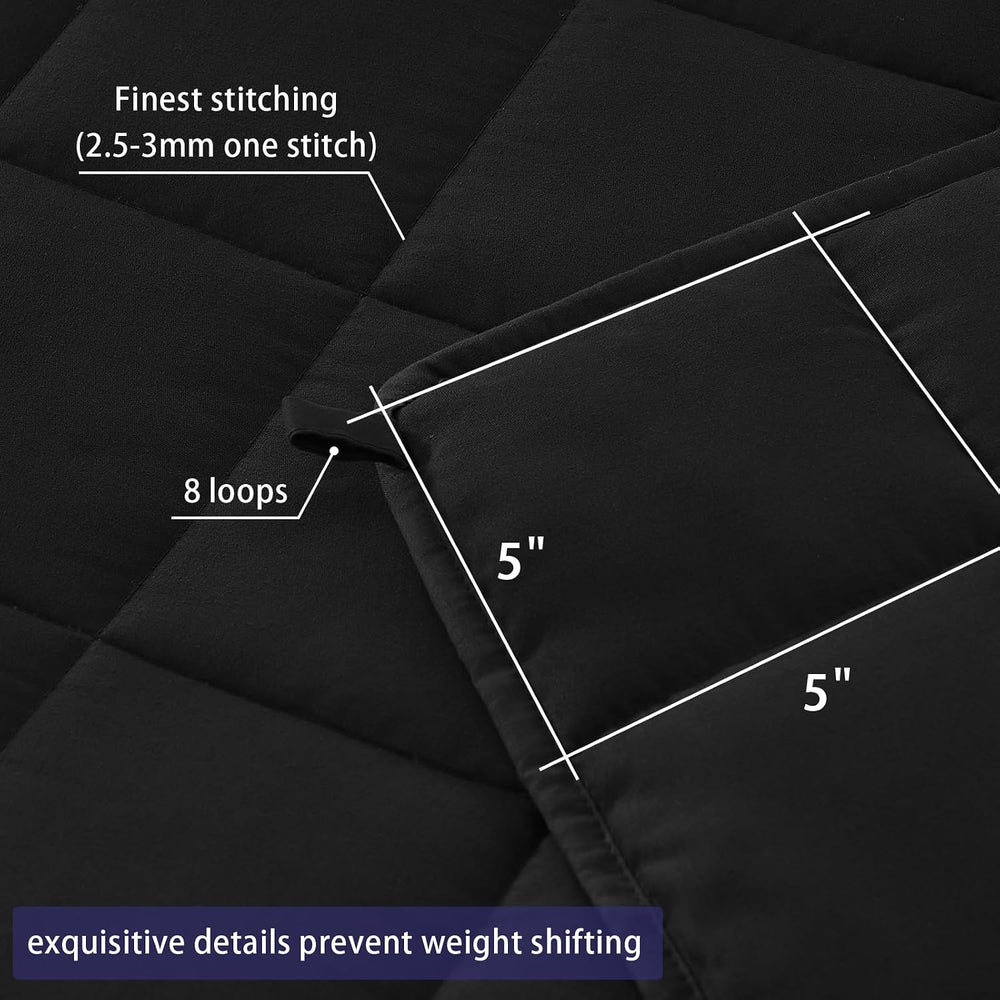 Yescool Weighted Throw Blanket for Adults 20lbs Queen, 60" x 80", B...