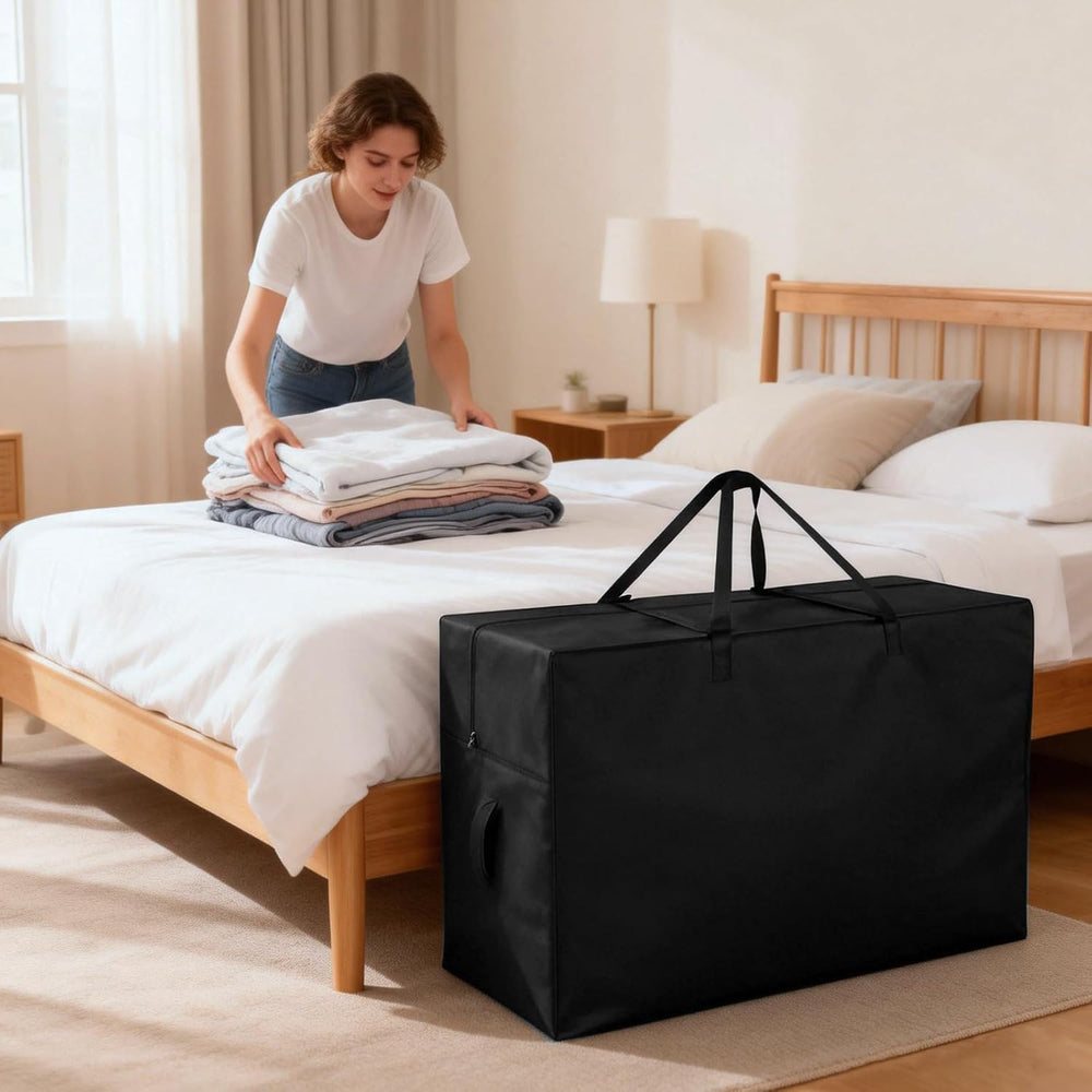 Tri Folding Mattress Storage Bag, Foldable Memory Foam Mattress Case, Carry C...