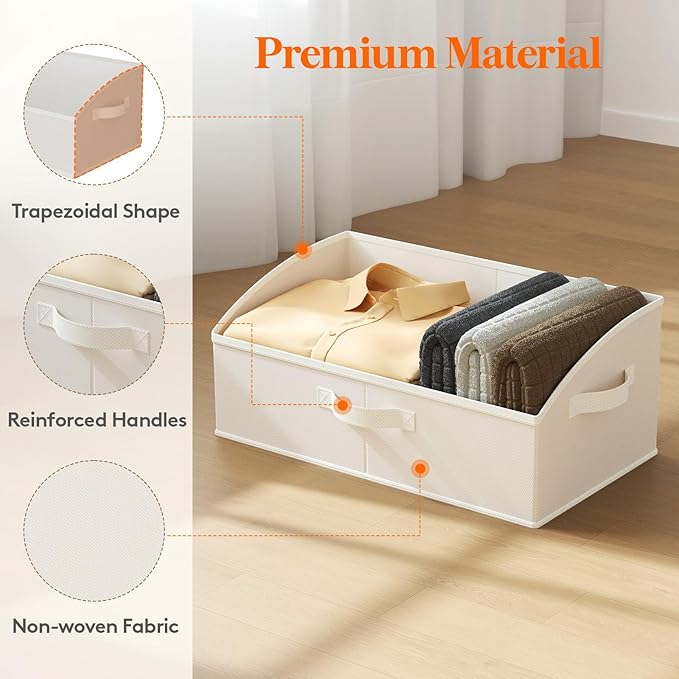 Lifewit Trapezoid Closet Storage Bins