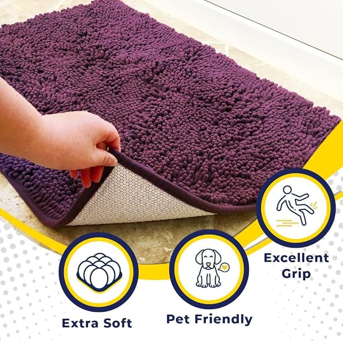 Muddy Mat® | Super Absorbent Door Mat Indoor, Microfiber Quick Dry Chenille