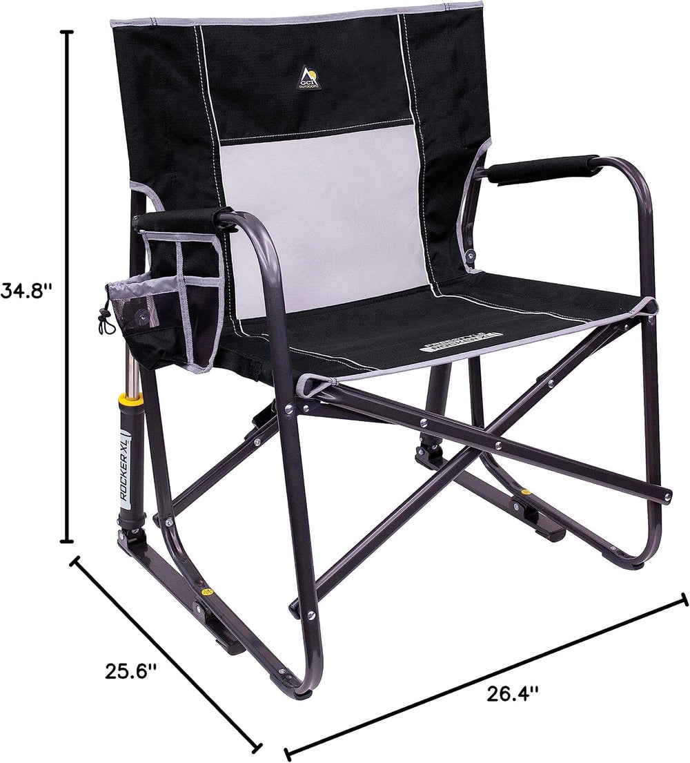 GCI Outdoor Freestyle Rocker XL Camping Chair - Black