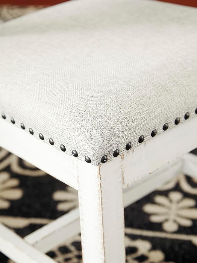 Signature Design by Ashley Valebeck Farmhouse Cushioned Dining Chair, 2 Count...