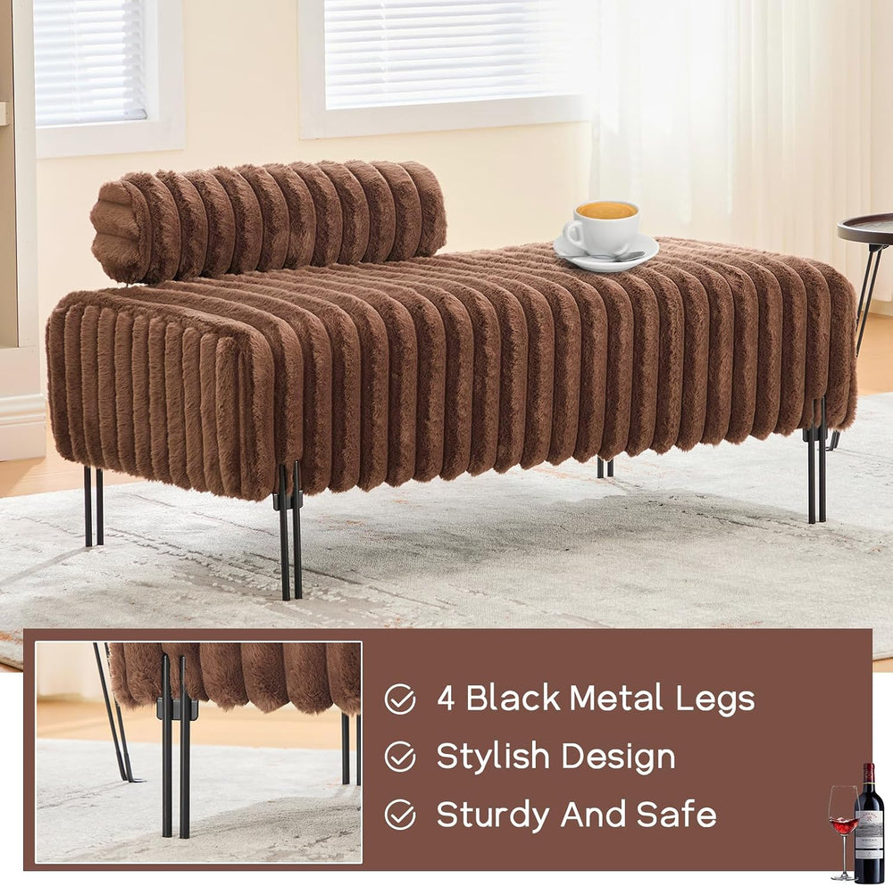 NIOIIKIT 53.2" Loveseat Sofa Couch with Adjustable Backrest, Accent Sofa...