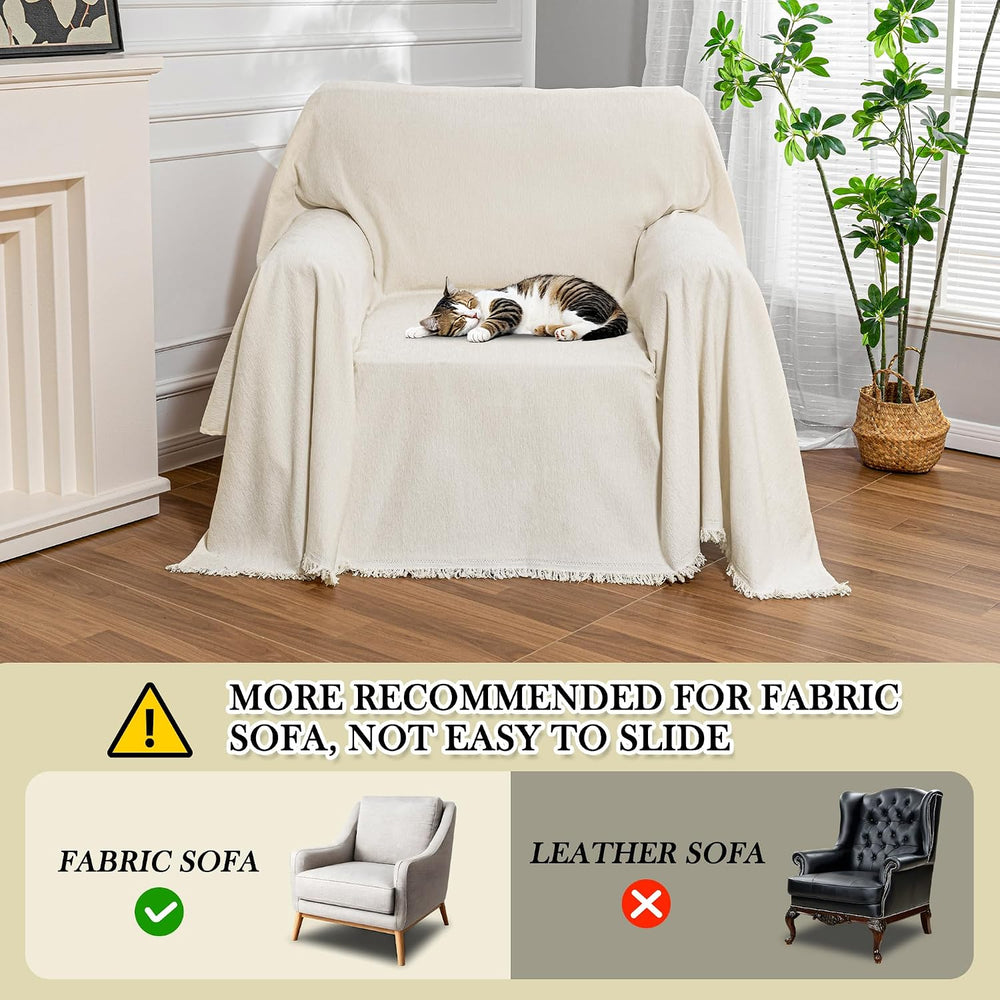 MEETSKY Oversized Chair Cover Washable Armchair Sofa Cover for Dog, Couch Pro...