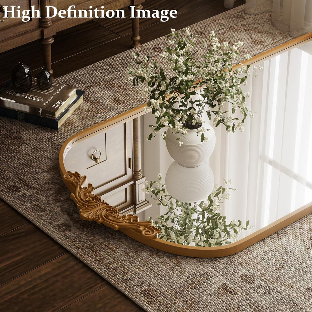 21"x 64" Arched Full Length Mirror, Freestanding Floor Mirror with ...