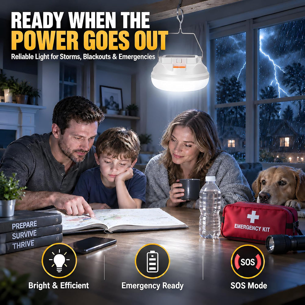 Solar Lantern Rechargeable for Camping,Power Outages & Emergencies
