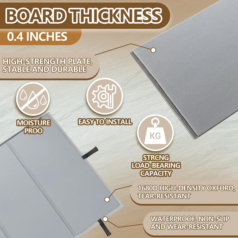 Bunkie Board Full Size (54x75'')- Premium 10mm Heavy Duty Low Profile...