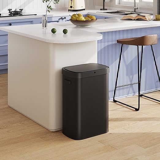 WLIVE 13 Gallon Trash Can, 50 Liter Large Capacity Motion Sensor Automatic