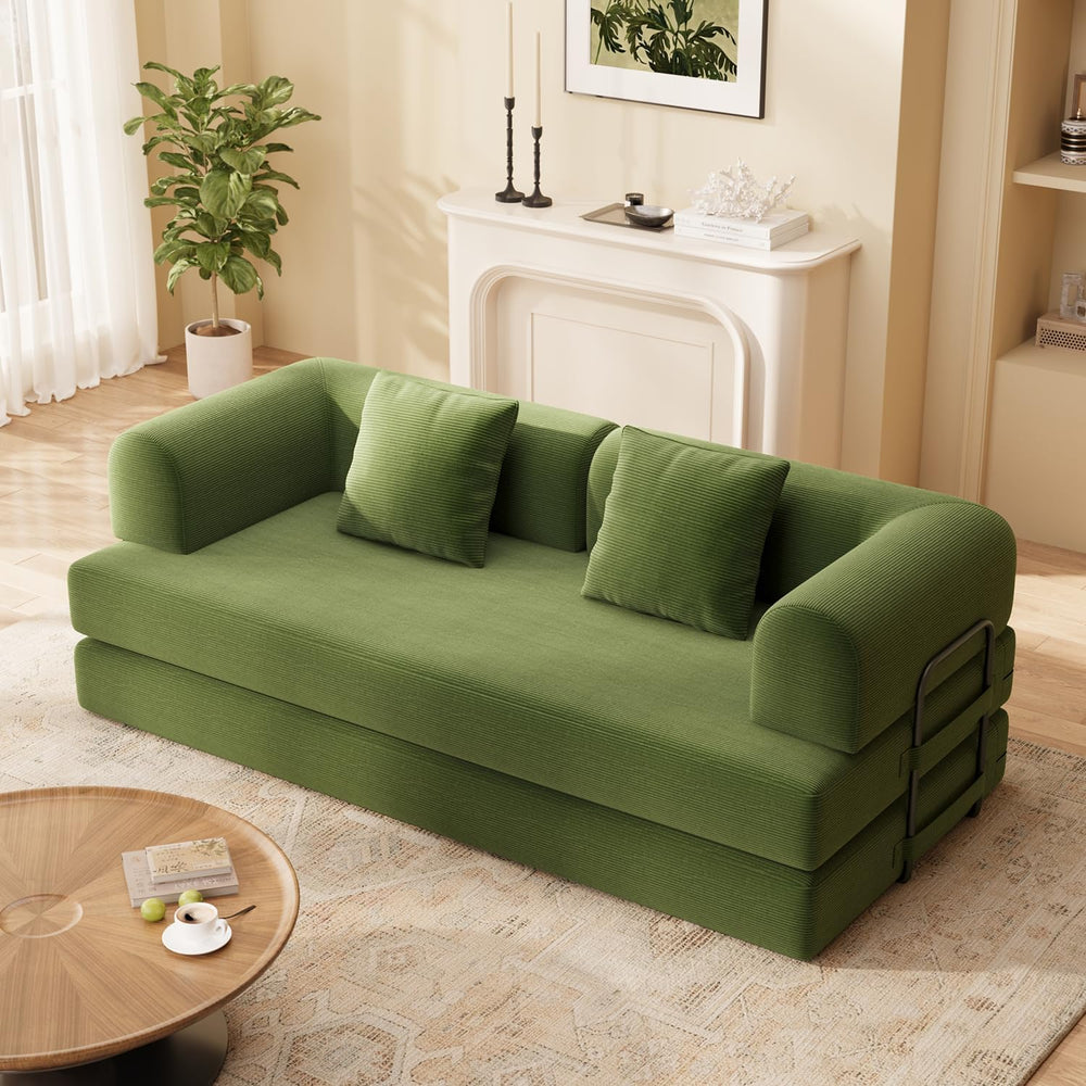 Ahomly 78.8'' Convertible Sofa Bed,5-in-1 Boneless Couch, No Assembly