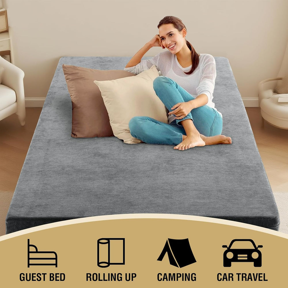 H.VERSAILTEX Twin Size Armless Futon Mattress Covers for Traditional Japanese...