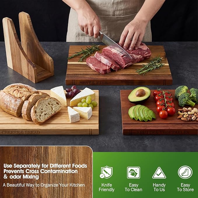 NEDVI Book Cutting Board Set