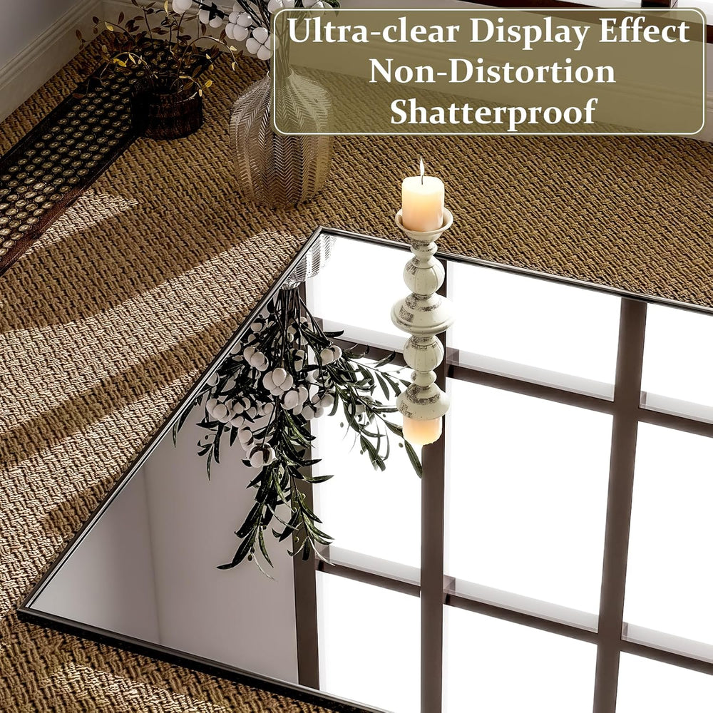 GLSLAND 71"x31" Full Length Mirror Large Floor Mirror with Stand, B...