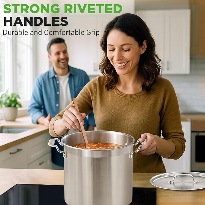NutriChef Stainless Steel Stock Pot