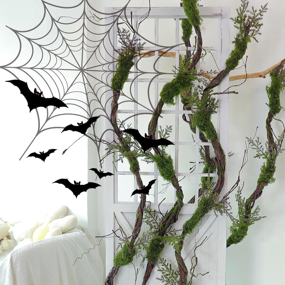 78.9"Large Faux Tree Trunk Hanging Moss Vines Garland Wall Forest Halloween