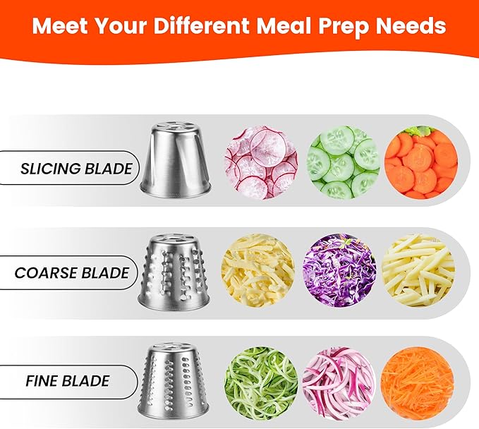 Stainless Steel Slicer Shredder Attachment