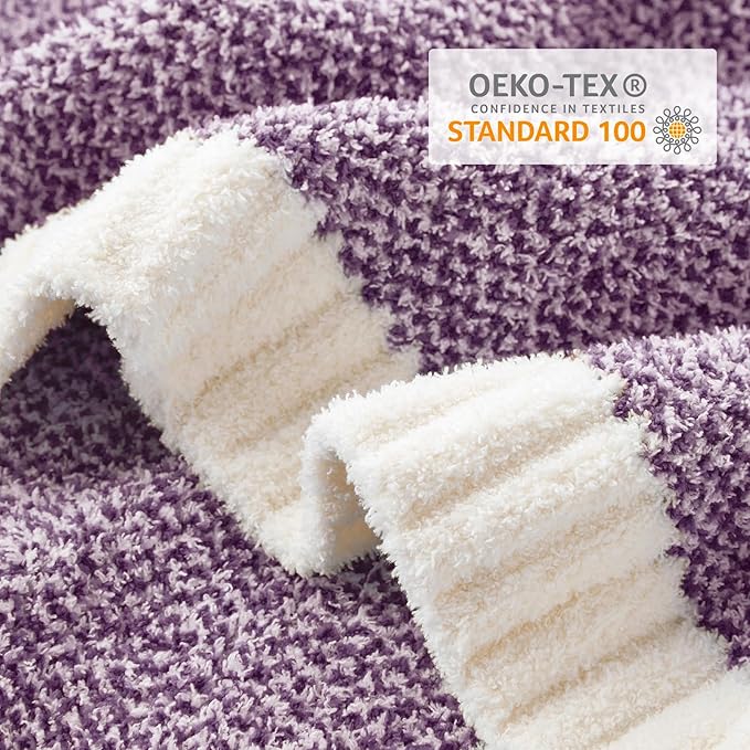 Snuggle Sac Buttery Purple Throw Blanket