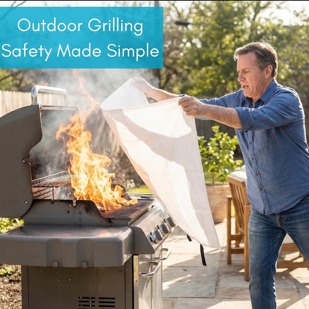 BIRDROCK HOME Fire Blanket for Home and Kitchen | Emergency Supplies for Smal...