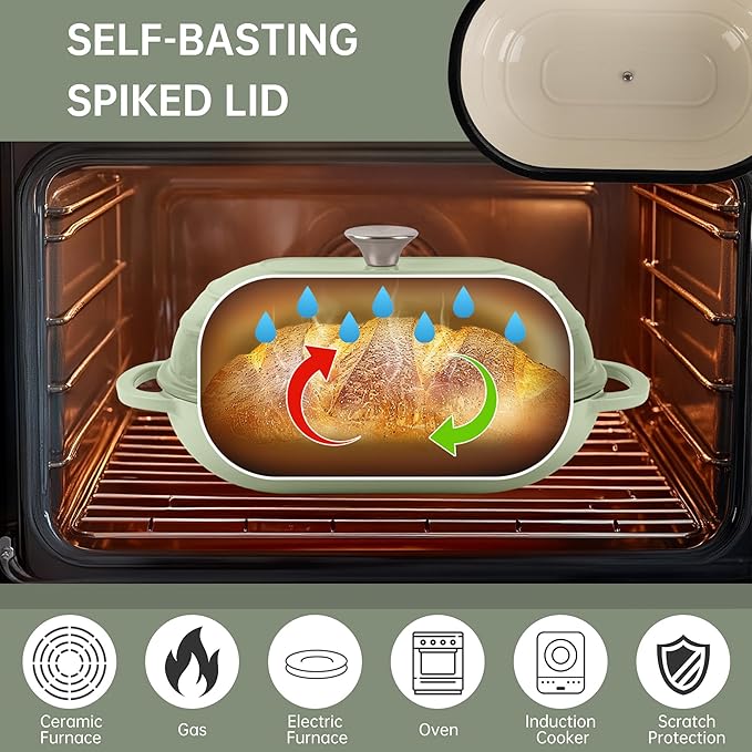 Premium Enameled Cast Iron Dutch Oven