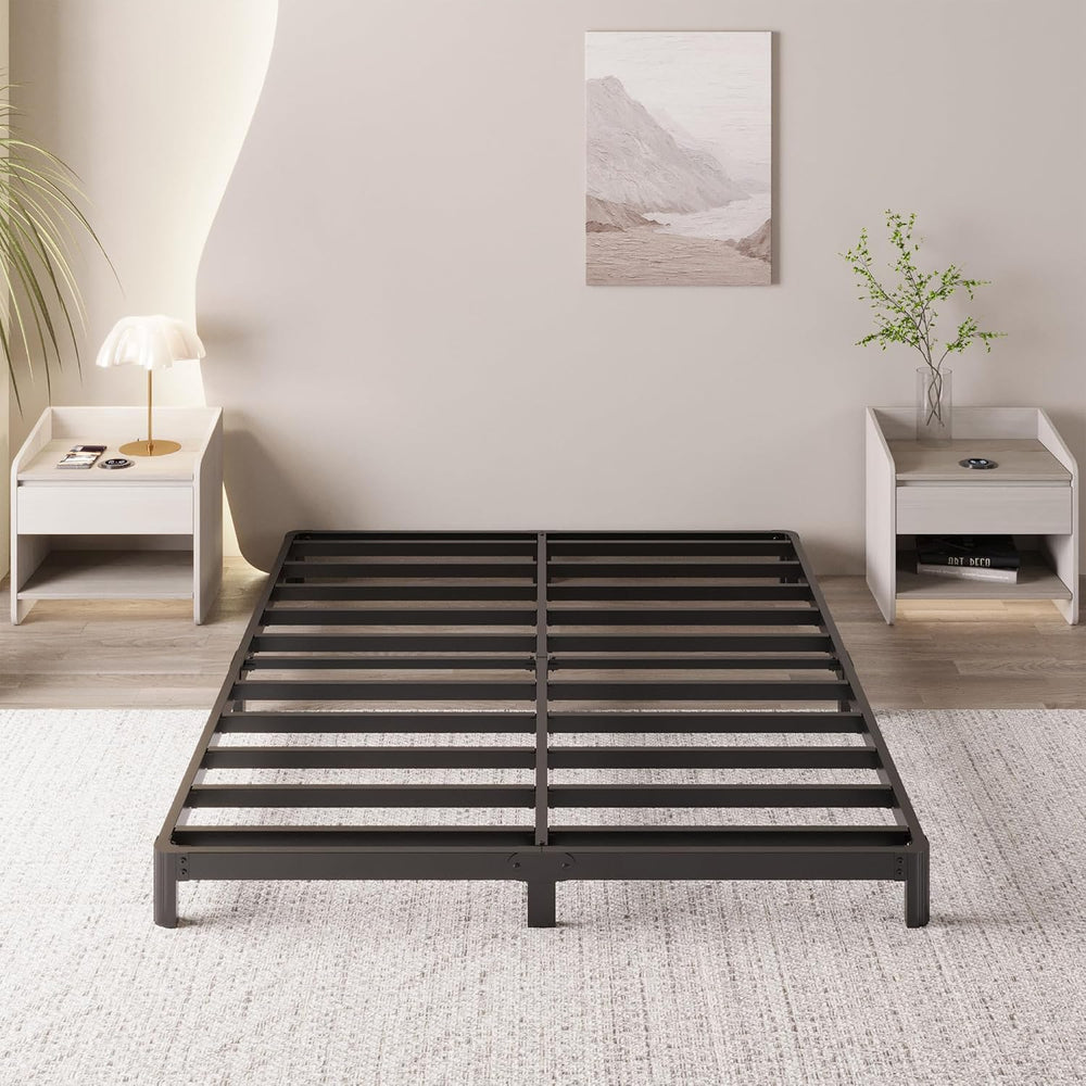 Yicensen 4 Inch Full Bed Frame Low Profile No Box Spring Needed