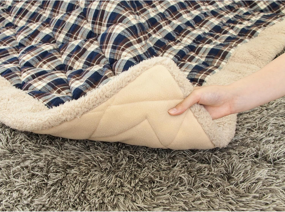 AZUMAYA Kotatsu Futon Comforter Square Shape W75 x D75 Inches, Polyester Fabr...