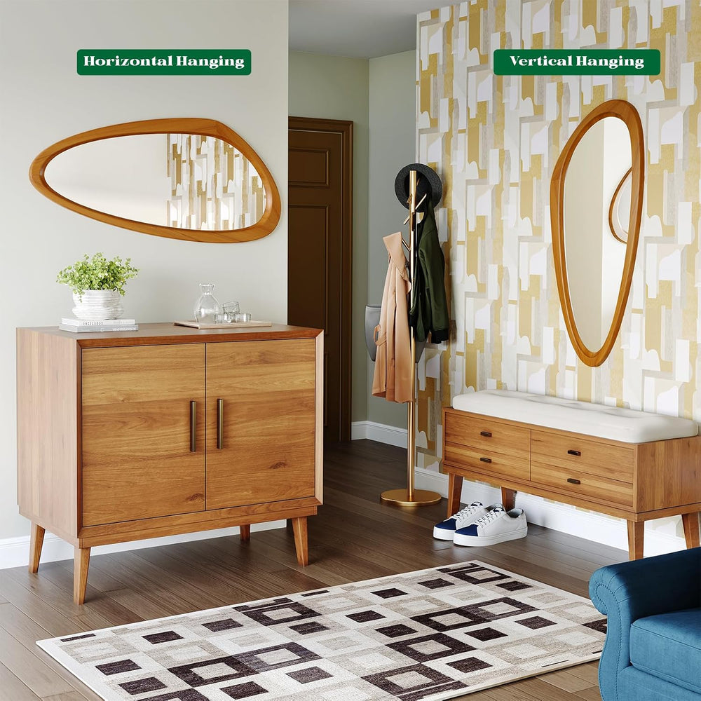 19x30 Inch Asymmetrical Wall Mirror