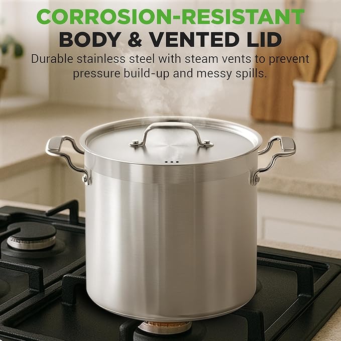 NutriChef Stainless Steel Stock Pot