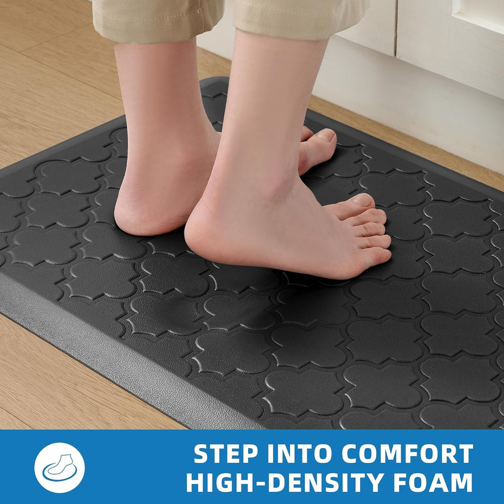 Kitchen Mats for Floor Anti Fatigue Mats for Kitchen Floor, Black | Kitchen M...