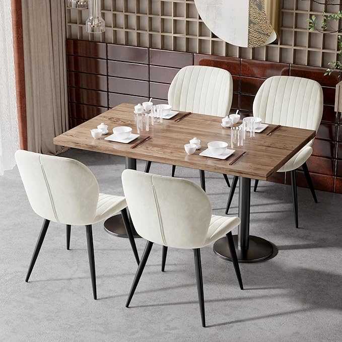 Dining Chairs Set of 2 Modern Velvet Dining Room Chairs Upholstered Dining Ch...