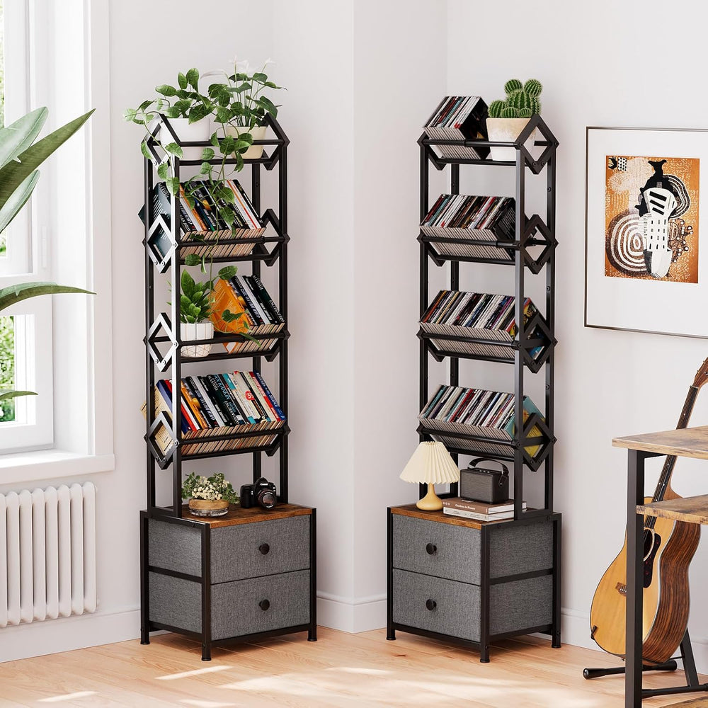 CD Storage Rack Bundle – Multi-Functional Organizer Set for CDs, DVDs, VCDs, ...