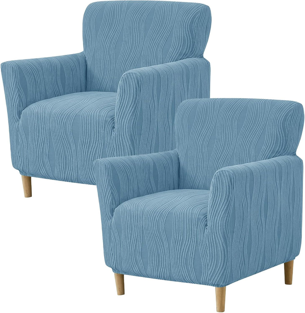 KRFOONN Chair Covers with Arms Armchair Slipcover for Living Room,2PCS, T12