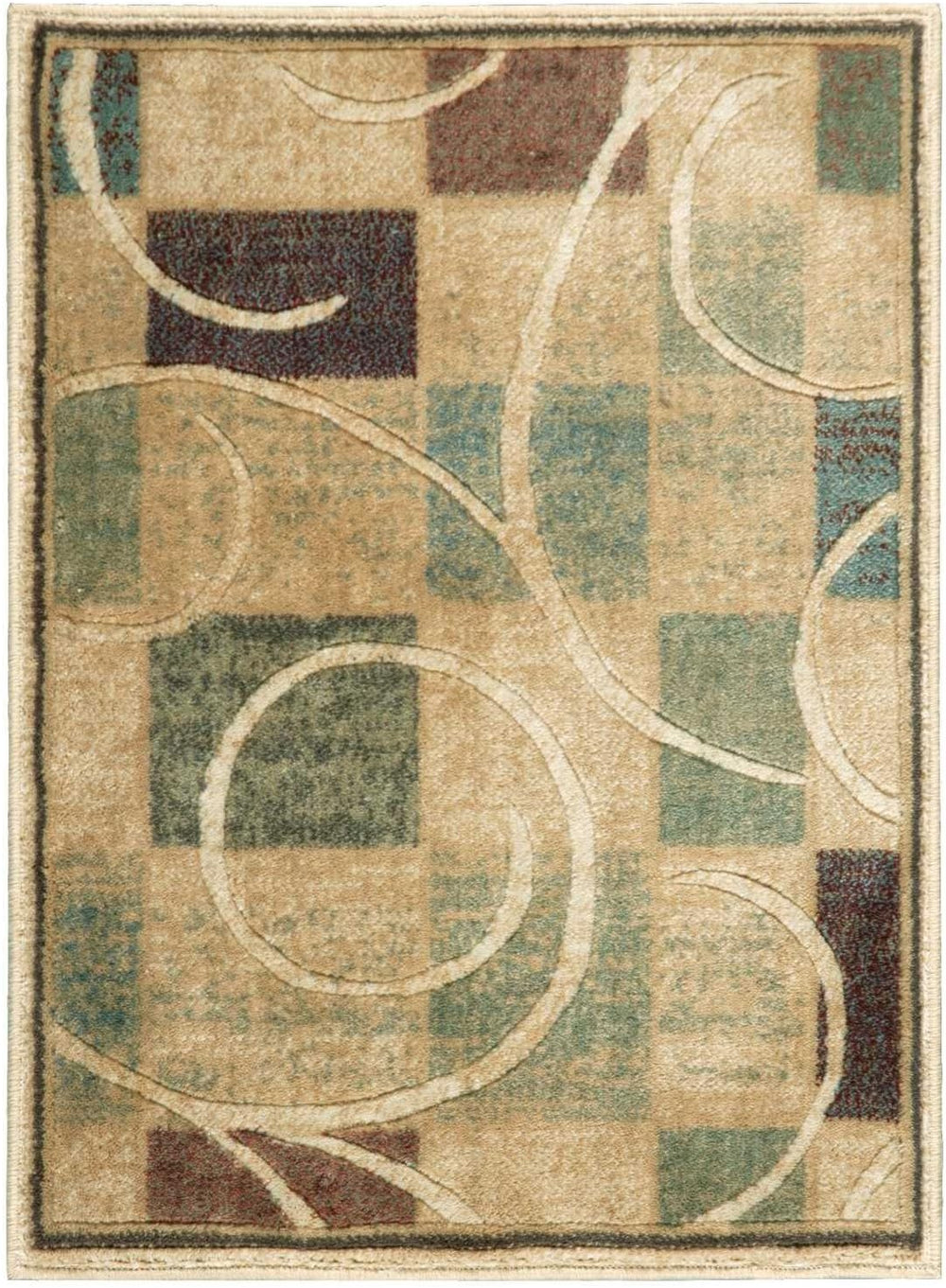 Nourison Home Expressions Modern Beige 2' x 2'9" Area-Rug, Easy-...