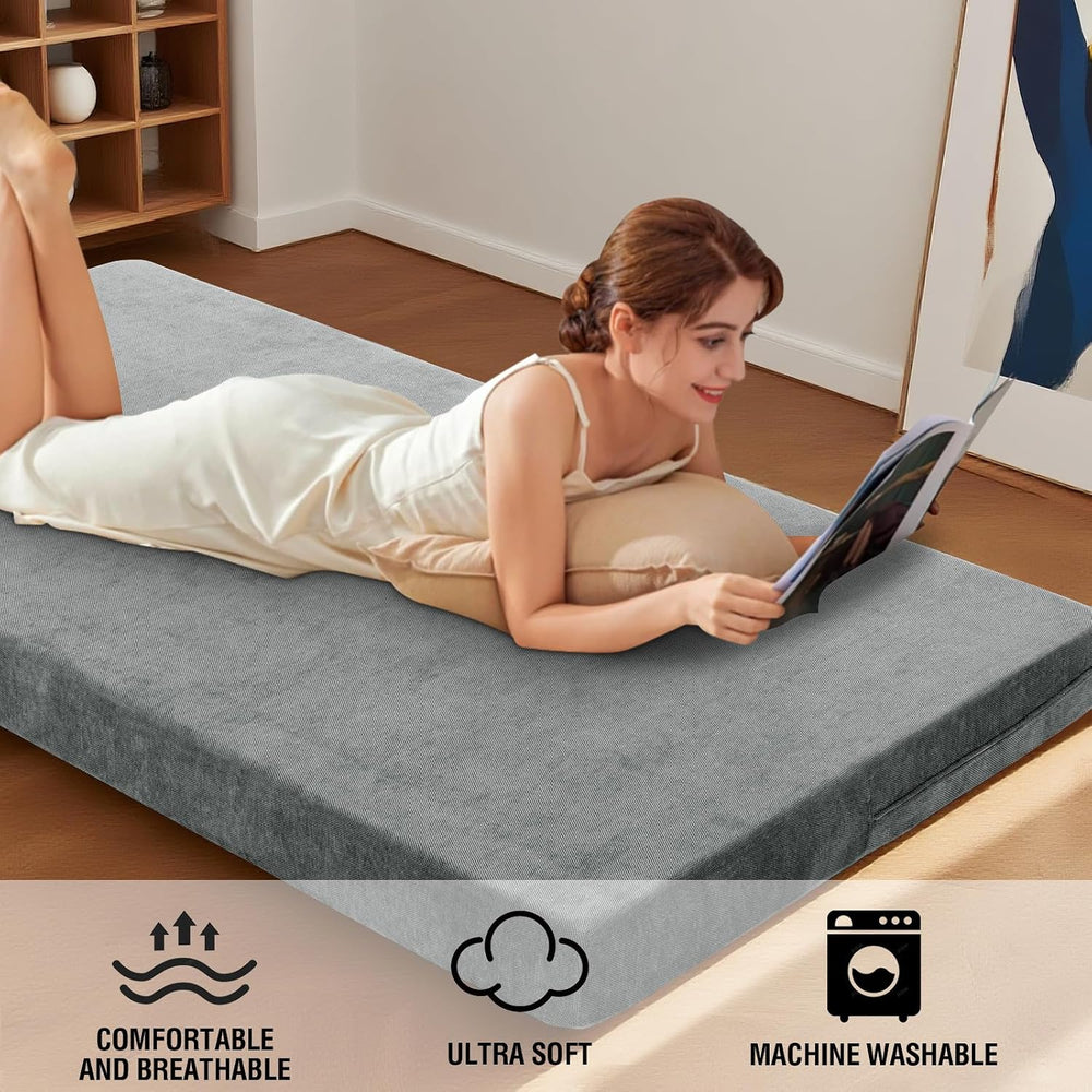 H.VERSAILTEX Twin Size Armless Futon Mattress Covers for Traditional Japanese...