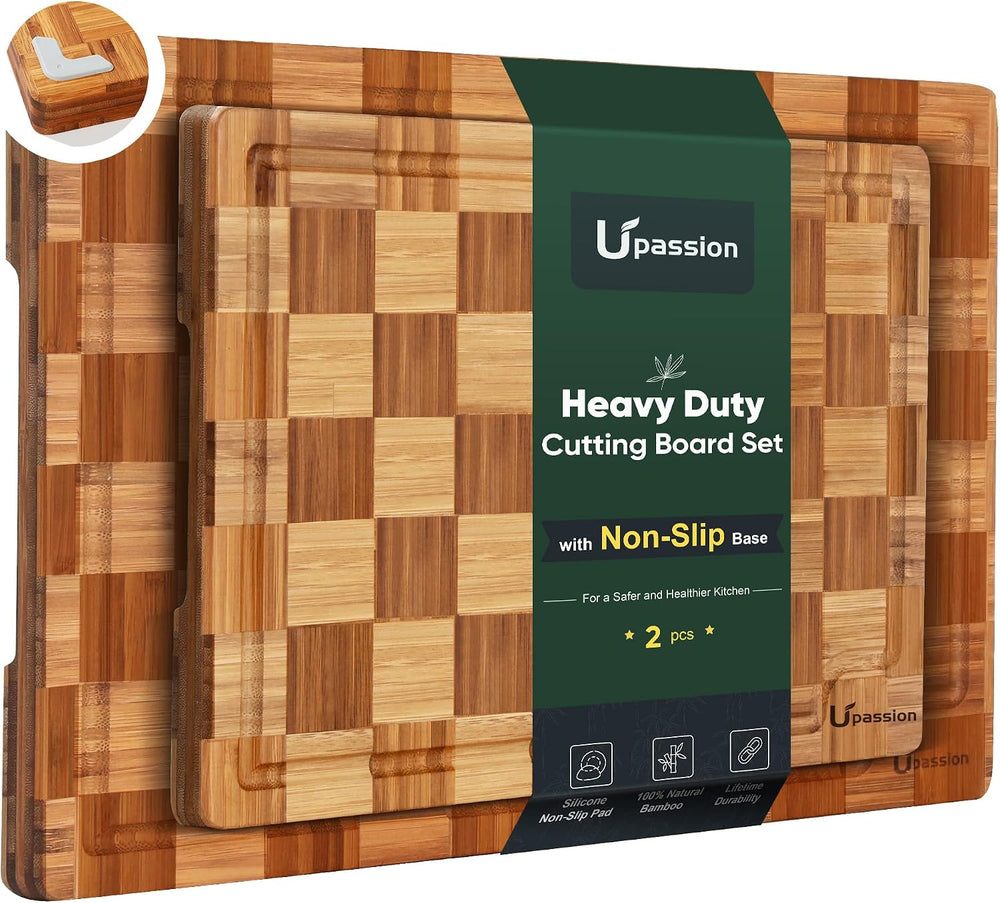 Extra Large Bamboo Cutting Boards, Non-Toxic & Durable